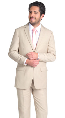 Tan/Beige Slim Fit Suit